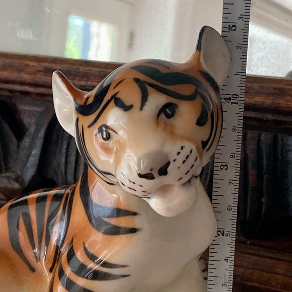 VINTAGE Russian/Soviet porcelain Lomonosov Tiger - Picture 7 of 8